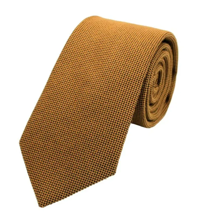 L.A. Smith Wool/Silk Tie Gold D9009/2